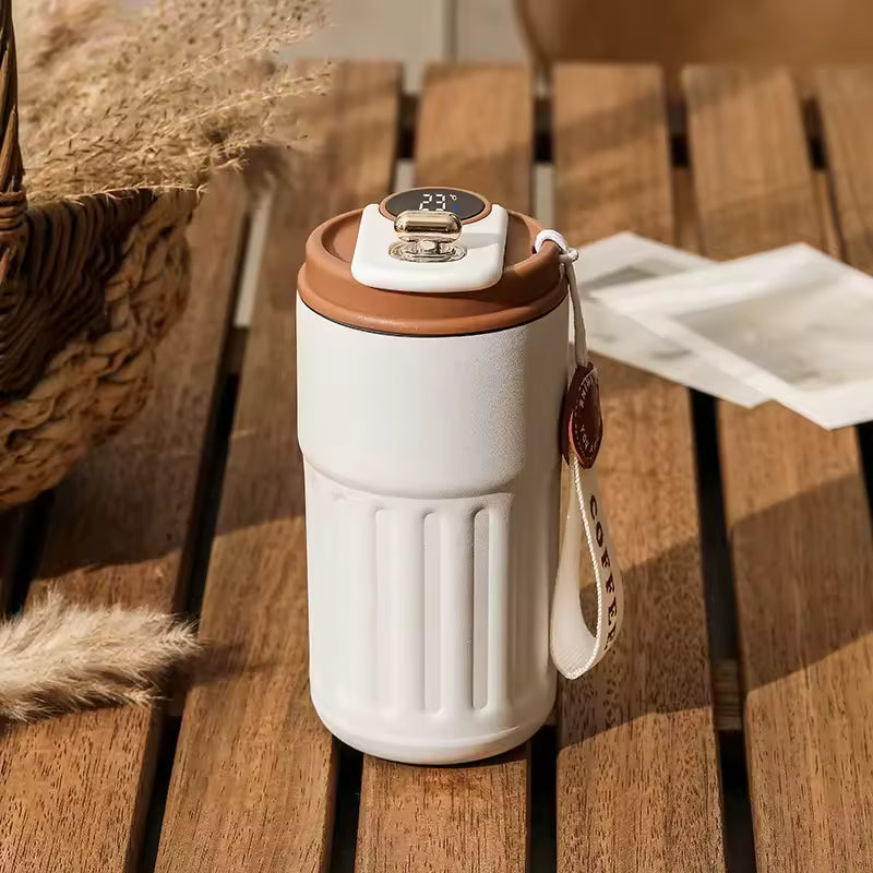 Coffee Cups with Temperature Display Smart Coffee Insulated Mug 316 Stainless Steel Display Temperature Double-walled Insulation