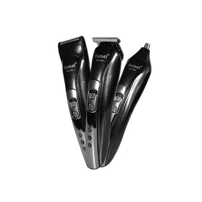Kemei KM-1506 3 In 1 Electric Shaver – USB Rechargeable Nose and Hair Trimmer Pro by Inovia Store